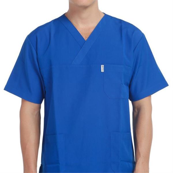 V Yaka Ceket Kısa Kol Sax Mavi