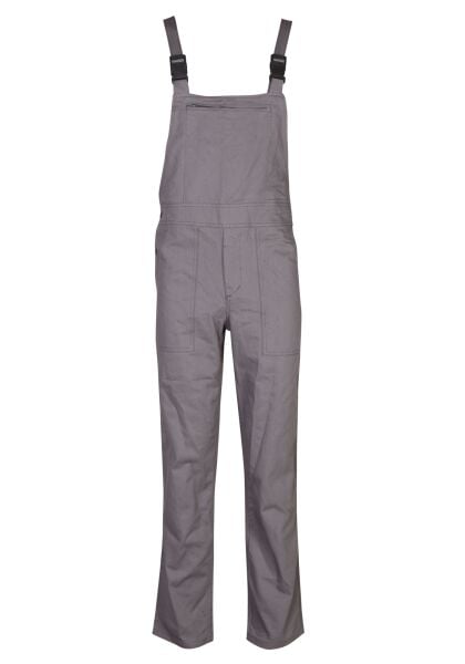 Askılı Bahçevan Tulumu Gabardin Gri