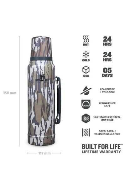 Stanley Kamuflaj Desenli 1 Lt Çelik Termos