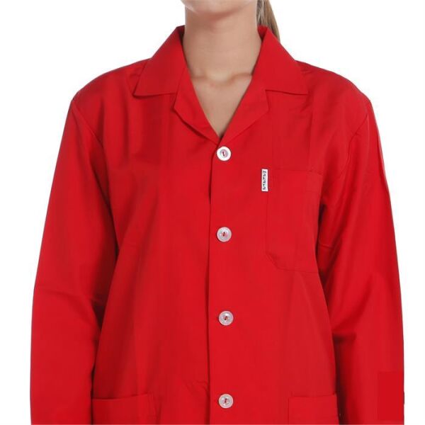 İş Ceketi Uzun Kol Kırmızı