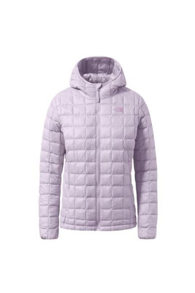 The North Face Thermoball Eco Hoodie 2.0 Kadın Mor Kapüşonlu Mont