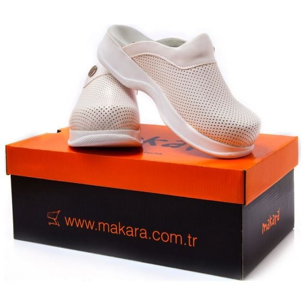Makara Unisex Ortopedik Terlik Beyaz