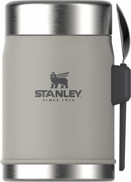Stanley Classic Legendary Yemek Termosu Kaşıklı 0,4 L Gri
