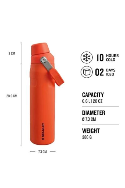Stanley The Aerolight™ IceFlow™ Water Bottle Fast Flow 0.6L / 20oz Turuncu