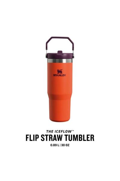 Stanley The IceFlow™ Flip Straw Tumbler 0.89L / 30oz Turuncu