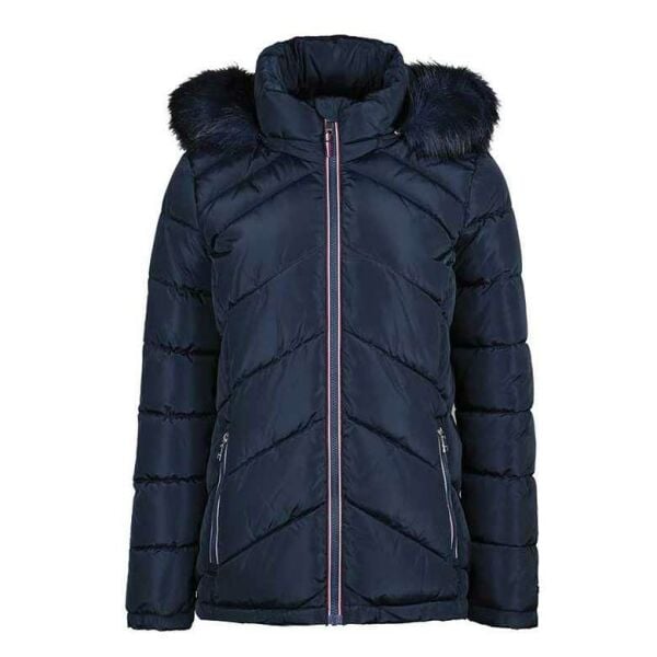 Tommy Hilfiger Kadın Kapüşonlu Mont TW2MP918-NAVY