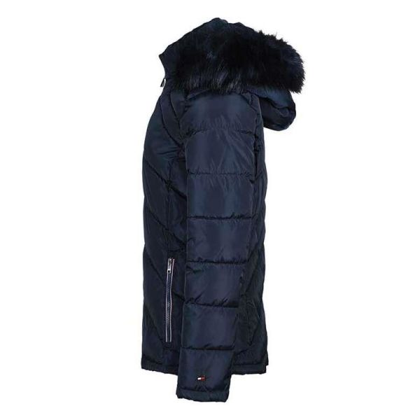 Tommy Hilfiger Kadın Kapüşonlu Mont TW2MP918-NAVY