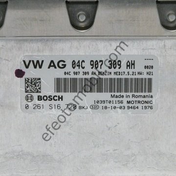 Volkswagen Orjinal Motor Enjeksiyon Beyini VW AG 04C 907 309 AH