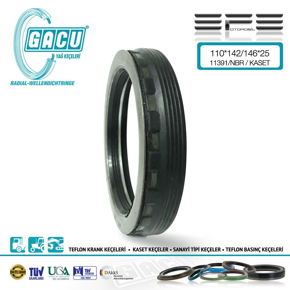 11391-GACU KEÇE 110x142/146x25 NBR KASET