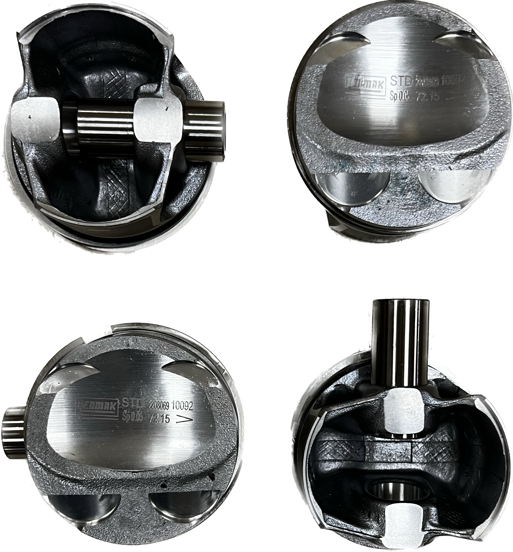 Motor Piston+Segman Tk.Std 1.2 16 Valf Clio IV H5F (Turbolu)