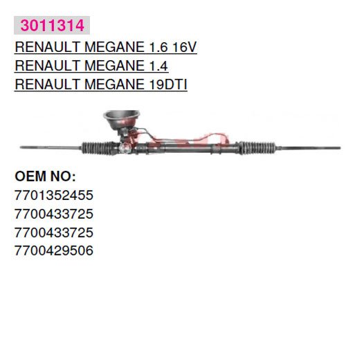 Direksiyon Kutusu Megane I-R19 (Hidrolik Direksiyon)