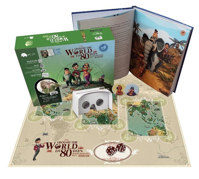 Around the World in 80 Days (80 GÜNDE DÜNYA TURU) (AR&VR Box Set: + Gözlük, Harita ve Çıkartmalar)