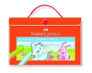 Faber Castell Plastik Çantalı Tutuculu Pastel Boya 18 Renk