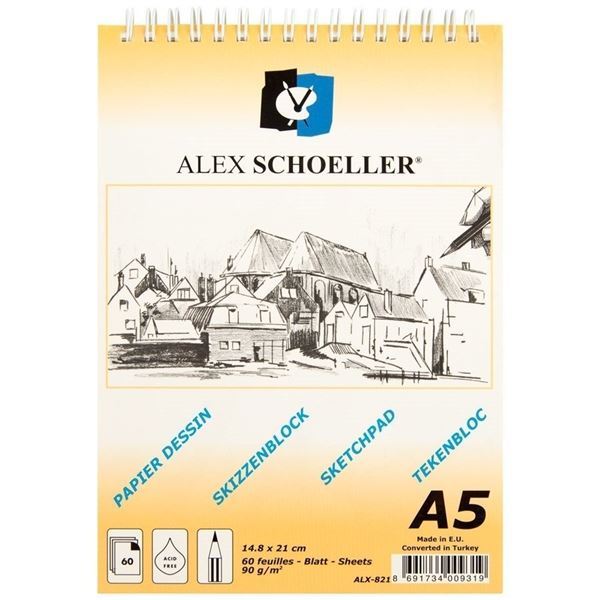 Alex Schoeller Eskiz Defteri A5 60yp 90gr