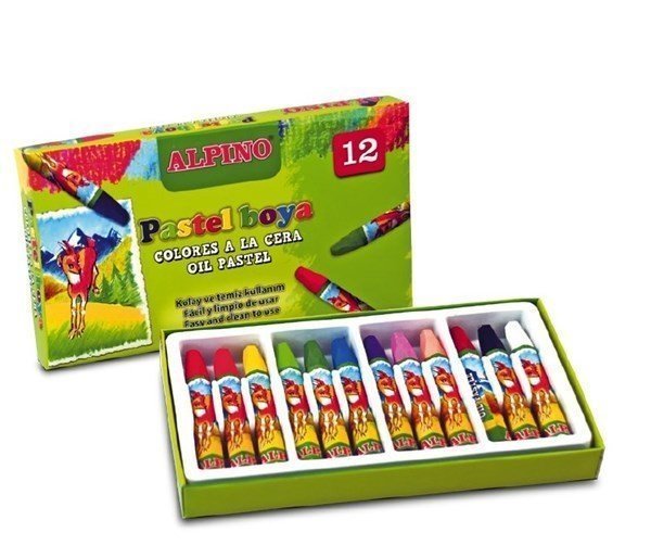 Alpino Oil Pastel Boya 12 Li Karton Kutu