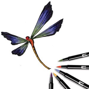 Tombow Dual Brush Pen Fırça Uçlu Keçeli Kalem 10'lu - Ara Renkler