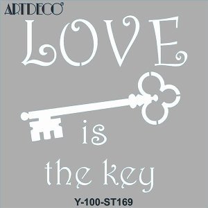 Artdeco Stencil 30x30cm Anahtarlar - 169