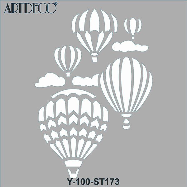 Artdeco Stencil 30x30cm Balonlar - 173