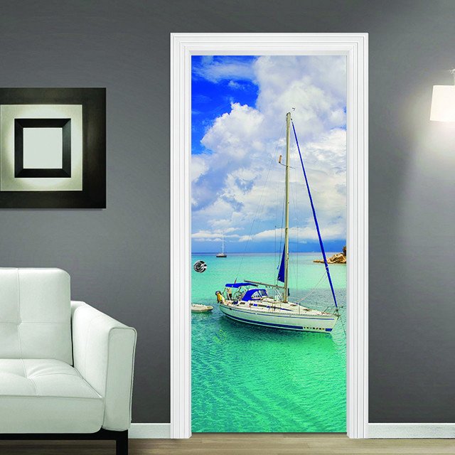 Kapı Giydirme - Akdeniz Sahil 100x200 cm