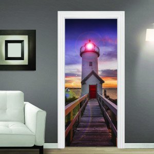 Kapı Giydirme - Deniz Feneri 100x200 cm