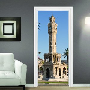 Kapı Giydirme - İzmir Saat Kulesi 100x200 cm