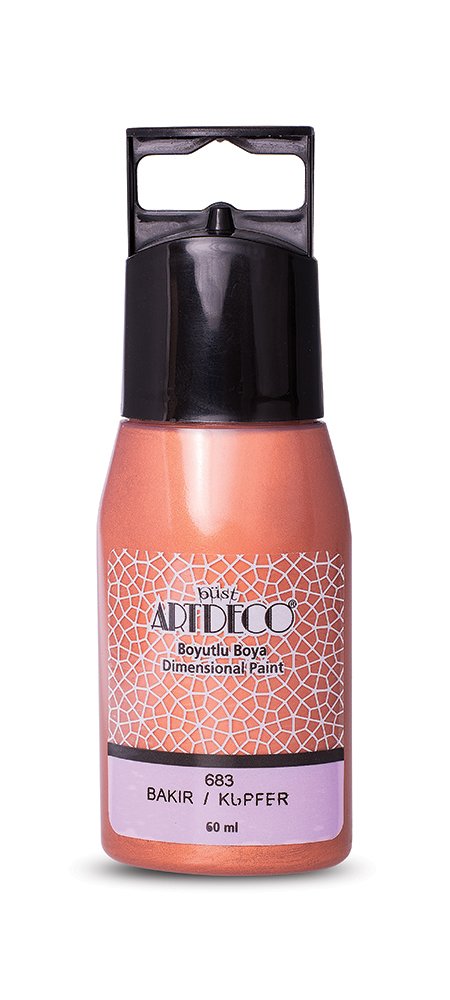 Artdeco Metalik Boyutlu Boya 60ml Bakır