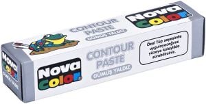 Nova Color Kontör Contour Paste Gümüş Tüp