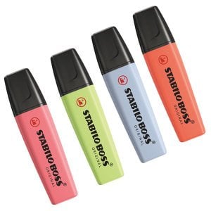 Stabilo Boss Pastel Fosforlu Kalem Yeni Renkler 4'lü Set