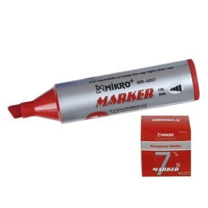 Mikro 6007 7 mm Jumbo Marker Kırmızı