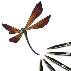 Tombow Dual Brush Pen Fırça Uçlu Keçeli Kalem 10'lu - Yumuşak Tonlar