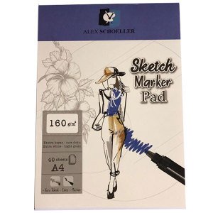 Alex Schoeller Sketch Marker Pad Eskiz Defteri A4 40yp 160gr