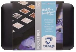 Van Gogh Metalik Suluboya 12'li Set Plastik Kutu