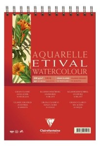 Clairefontaine Aquarelle Etival Watercolour A5 Suluboya Resim Defteri Üstten Spiralli 30yp. 300gr