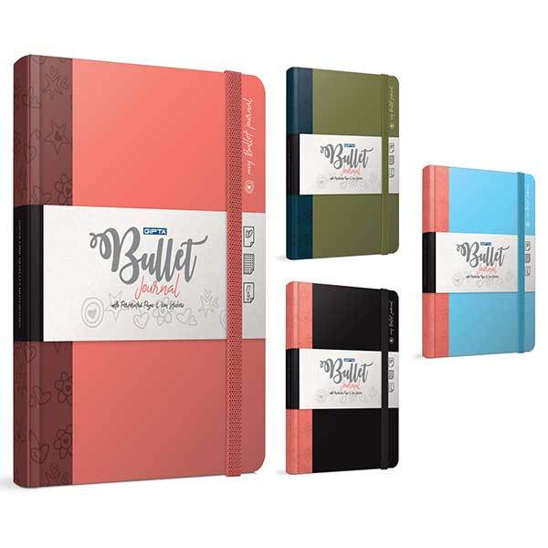 Gıpta Bullet Sert Kapak Defter Noktalı 13x21 168yp