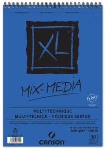 Canson XL Mix-Media Çok Amaçlı Resim Defteri Spiralli A4 30yp 300gr