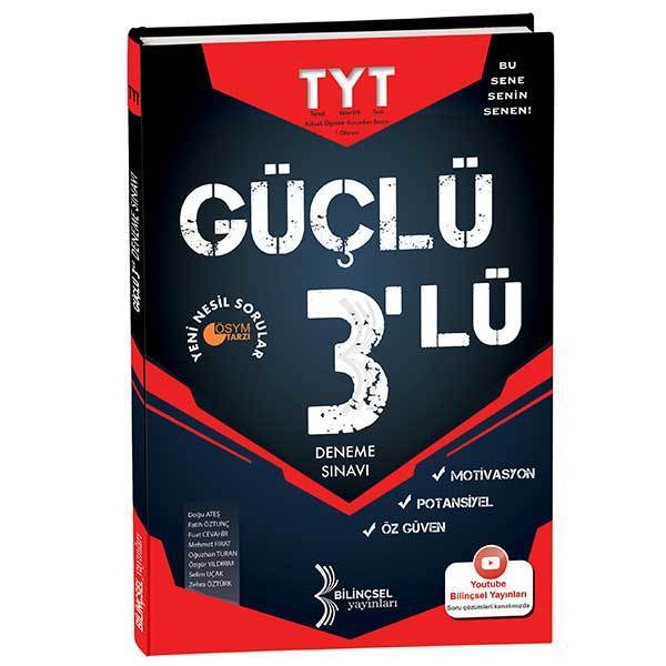 Bilinçsel Yayınları TYT Güçlü 3'lü Deneme Sınavı