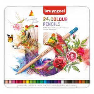 Bruynzeel Expression Colour Kuruboya Kalemi 24'lü Teneke Kutu