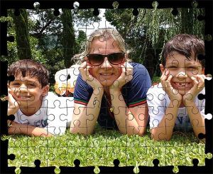 Kişiye Özel Puzzle Sizin Resminiz, Anne ve Çocukları