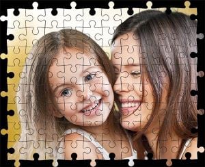 Kişiye Özel Puzzle Sizin Resminiz, Anne ve Kızı