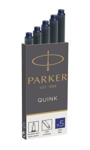 Parker Quink Dolma Kalem Kartuşu 5'li Kutu Mavi