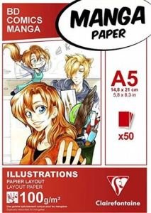 Clairefontaine Manga Çizim Defteri A5 50yp 100gr