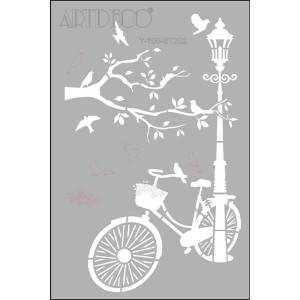 Artdeco Stencil A4 Bisiklet - 202