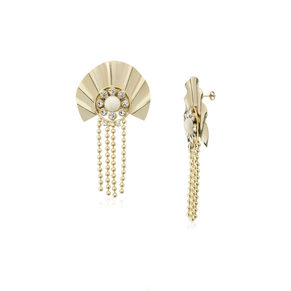 Jelly Fish Gold Earring