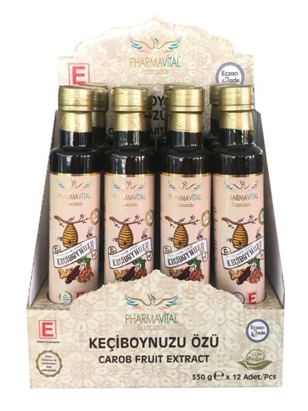 Propolisli Zencefilli Zerdeçallı Keçiboynuzu Özü 350 g-12'li Stand