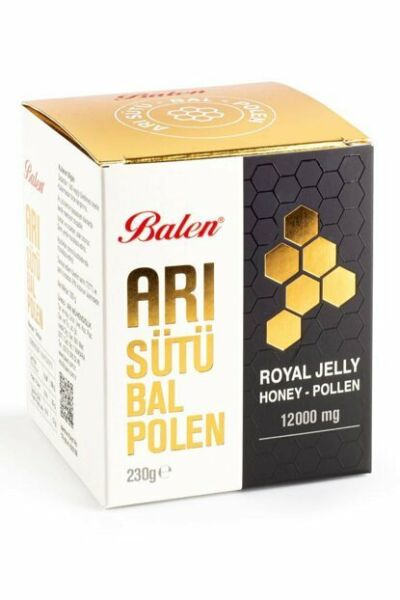 Balen Arı Sütü & Bal & Polen Karışımı 230 gr 12000 mg ( Yetişkin )