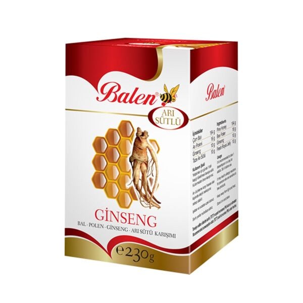 Balen Kırmızı Ginseng & Bal & Polen & Arı Sütü Karışımı 230 gr