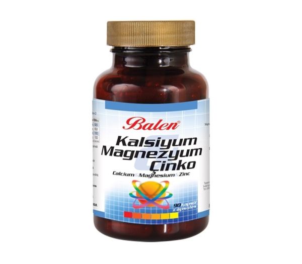 Kalsiyum & Magnezyum& Çinko 90 Kapsül