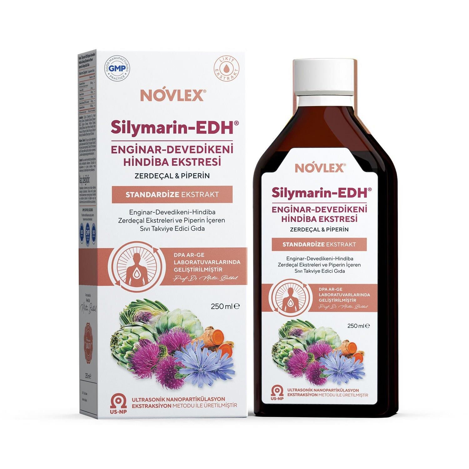 Novlex Silymarin-Edh Enginar & Devedikeni & Hindiba Ekstresi 250 ml