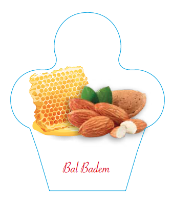 Dondurma İsimlik Bal Badem