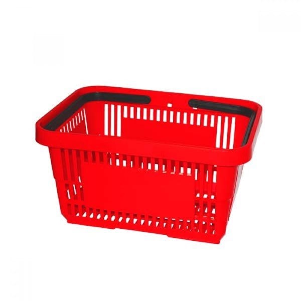Market Alışveriş Sepeti Kırmızı 22L (10 Adet)